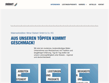 Tablet Screenshot of maler-steinert.de